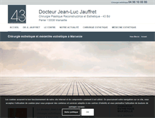 Tablet Screenshot of jauffret-esthetique.com